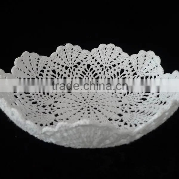 Crocheted Lacy Treasure Box, Thread Crochet Storage Bowls photo-2