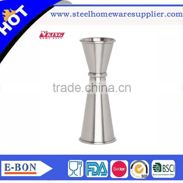High Quality Stainless Steel Double Hemming Jigger Measuring Cup photo-2