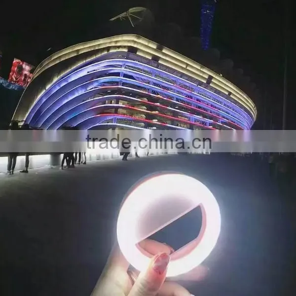 Guangdong Manufacturer Brand LEDs Rechargeable Ring LED Selfie Flash Light photo-2