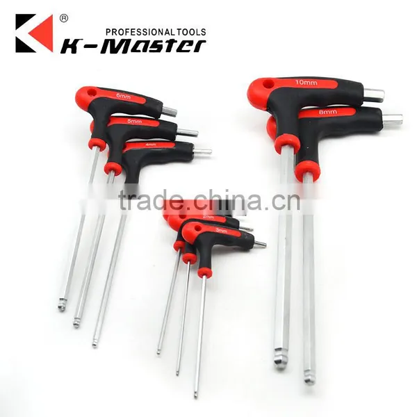 K-Master Manufacture T Handle Ball Point Hex Key 2-10mm Screwdriver Hex Key photo-3