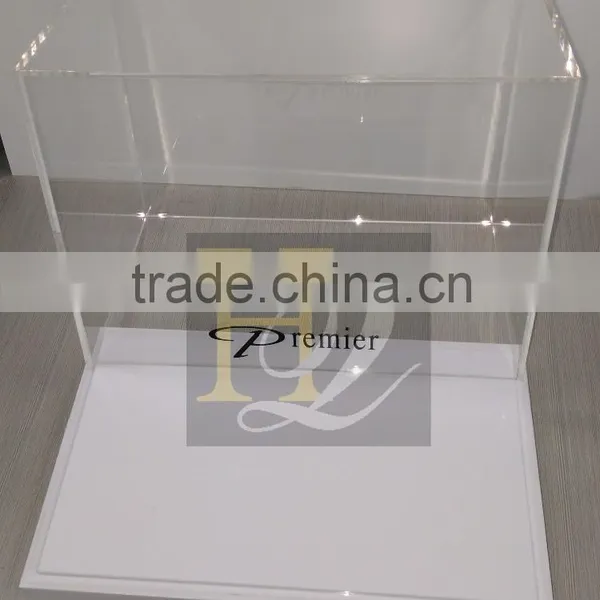 Best Selling Plexiglass Acrylic Rectangle Display Gift Box With Bottom Base photo-2