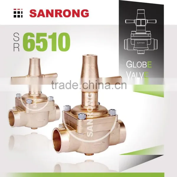 Sanrong Air Conditioner Threaded Shut Off Valve, Welded Brass Stop Valve, Two Way Refrigeration Valve photo-5