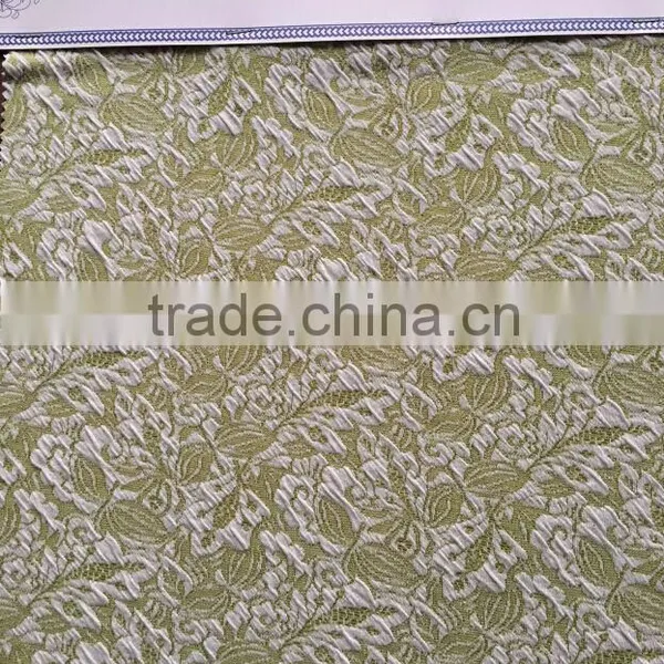 Two Tone Color Floar Poly Spandex Jacquard Fabric,soft Handfeeling Knit Jacquard Fabric for Lady's Wear