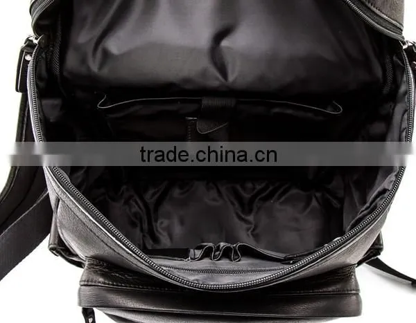 8 Years Manufacturer Real Leather Nice Design Simple Style Superior Quality Custom Leather Backpack photo-3