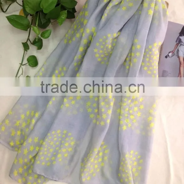2015 Newest Design Novel Fashion Scarf Muffler and Voile Scarf Polyester Scarf for Lady photo-2