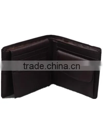 2016 Factory Top Grain Leather Wallet With ID Card Holder photo-4