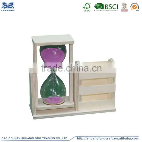 Wooden Sand Timer, Glass Sand Timer, Hourglass