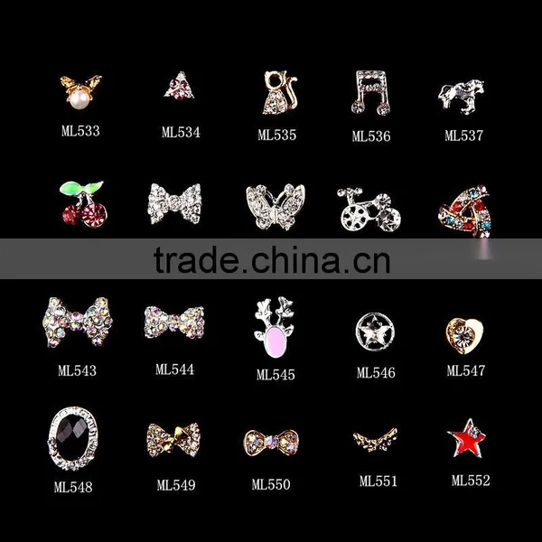Various Choice 3d Nail Decoration Nail Alloy Jewelry ML171-ML612 photo-3