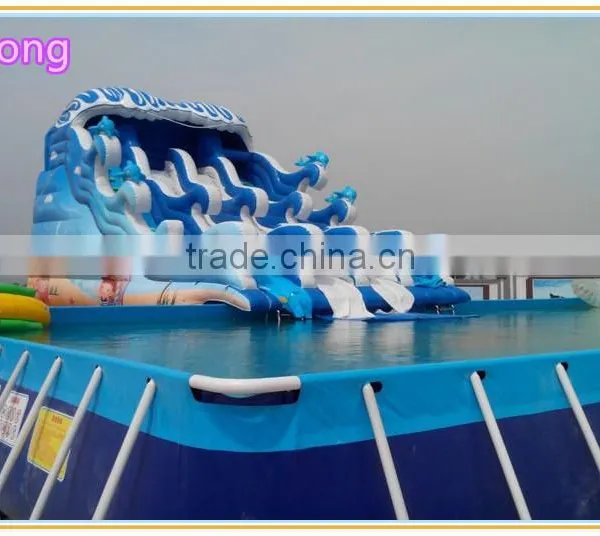 2016 New Top Selling Non Inflatable Pool, Metal Frame Swimming Pool With Water Slide, Custom Inflatable Pool photo-5