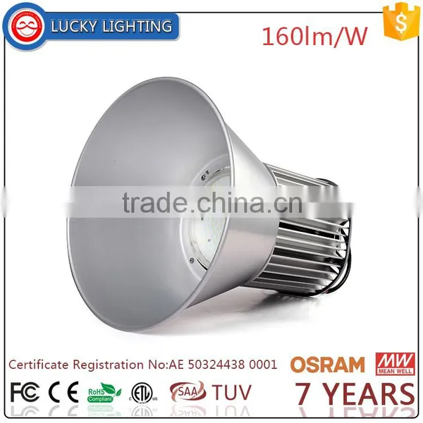 TUV GS CE RoSH SAA 5 Years Warranty 180W LED High Bay Light With 130lm/w