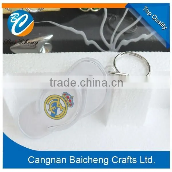 2016 Hot Sale Acrylic Slipper Shaped Keyring With Cheap Price photo-5