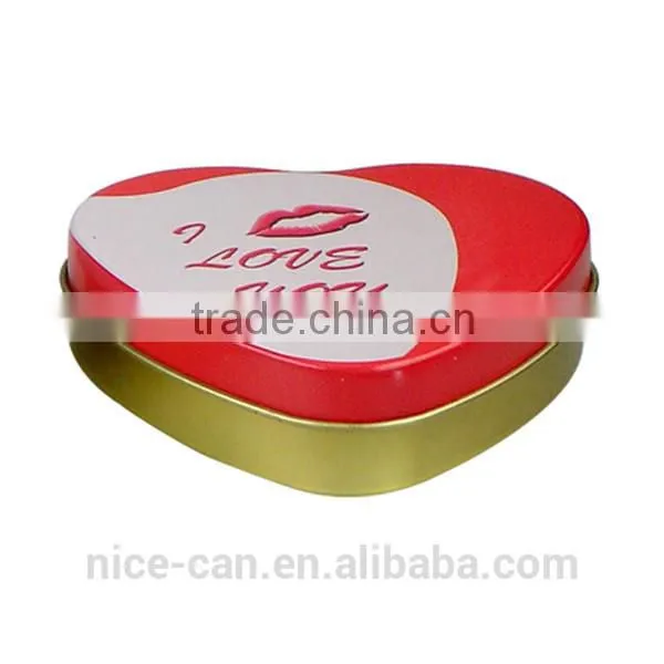 Pretty Candy and Chocolate Tin Cans Heart Shaped Gift Tin Boxs photo-5