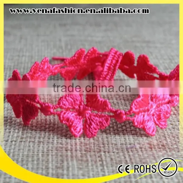 Good Quality Heart Bufferfly Design Wholesale Italy Lace Bracelet photo-2