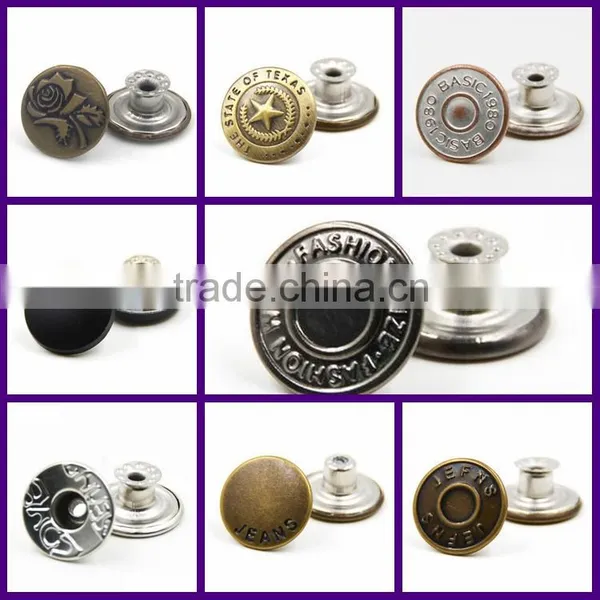 for Babies Clothing 19mm Leather Jacket Snap Buttons