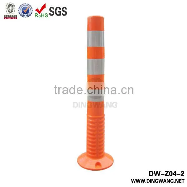 Orange Warning Reflective Pole Handrail Stanchions Safety Barrier photo-2