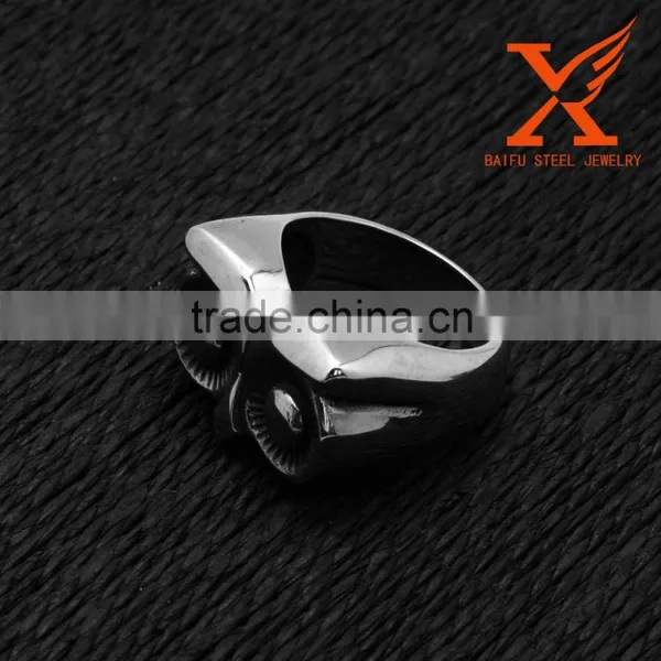 In Stock New Arrival China Cheap Wholesale Vintage Design Popular Fashion Teen Stainless Steel Owl Ring for Men photo-5