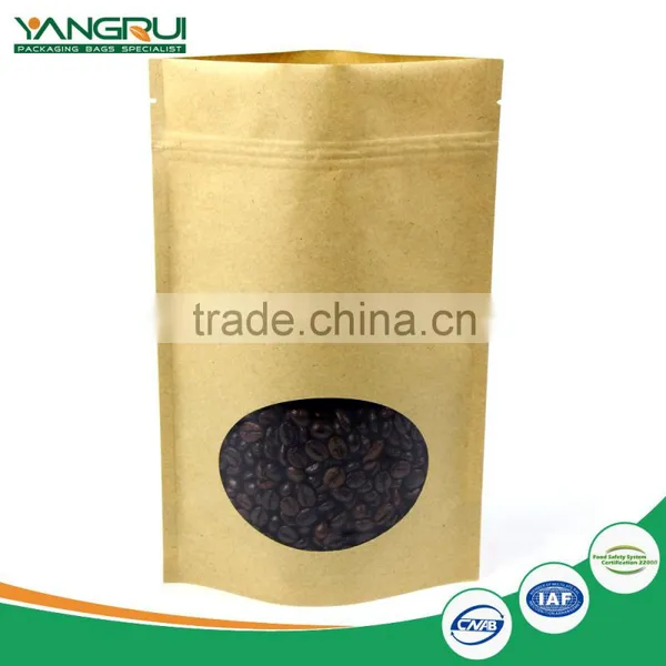 Stand up Pouch With Zipper Coffee Bag Kraft Paper photo-4