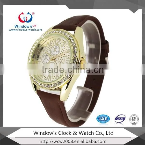 Alloy Ladies Wrist Watch Diamond Alloy Watch
