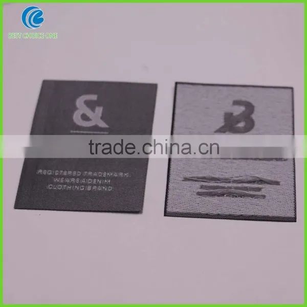 High Quality Garment Cotton End Fold Brand Label / Sew on Woven Label photo-2