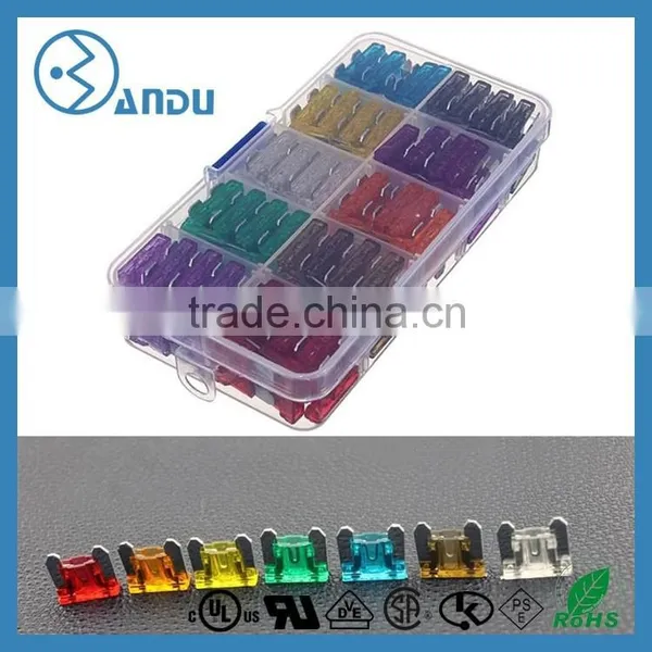 Best Price! Free Shipping,80pcs/bag Medium Size Flat Blade Zinc Car Fuse Set 3A 5A 10A 15A 20A 25A 30A 40A photo-4