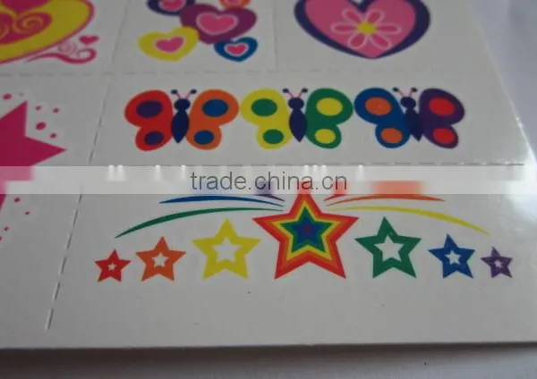 Custom Cartoon Water Transfer Temporary Color Tattoos for Kids Body Art Tattoos Safe Non-toxic Color Tattoo Stickers Factory photo-3