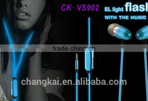 flashing earphone