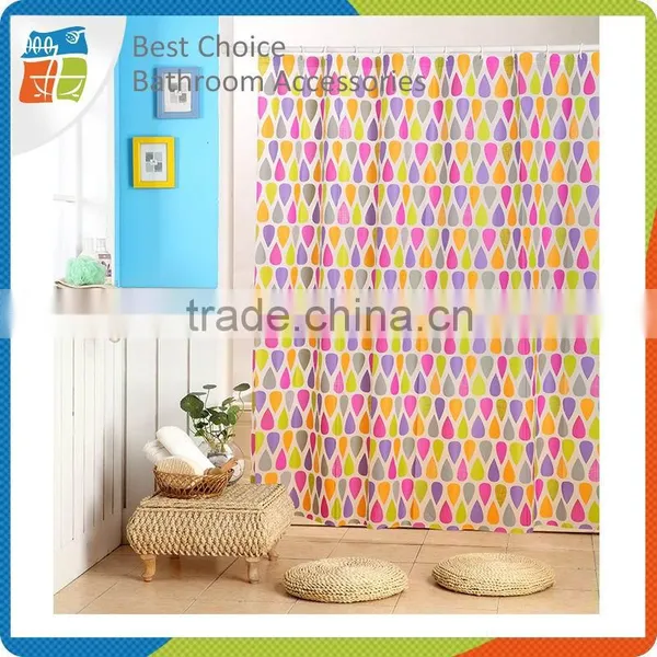 2016 Latest Design Vinyl Shower Curtain Printing