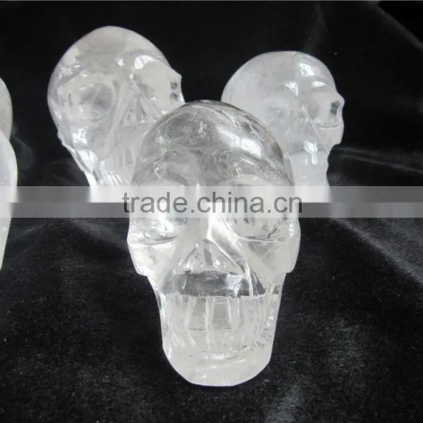 Natural Rock Crystal Skull, White Crystal Skull, Charming Crystal Skull photo-5