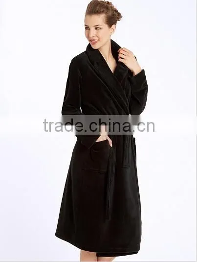Factory Wholesale Hotel Bathrobe/ OEM Cheap Cotton Bathrobe photo-3