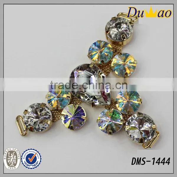 Fashion Crystal Rhinestones Glass Stones Woman Shoe Heel Accessories for Shoe photo-4