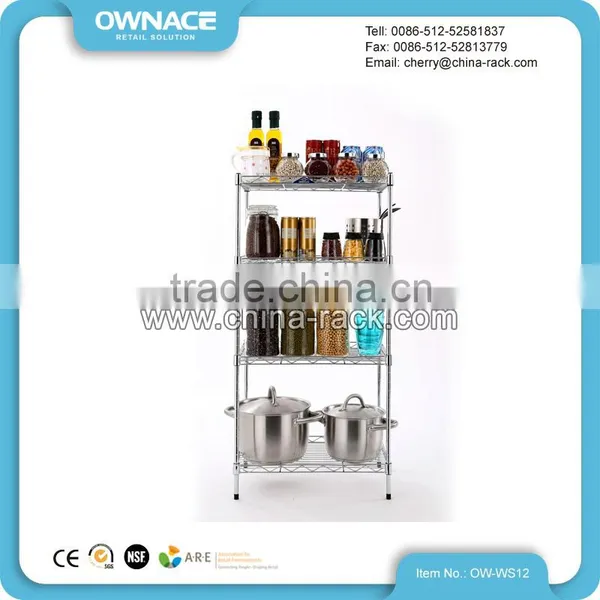 Household Kitchen Chrome Metal Wire Shelving photo-4