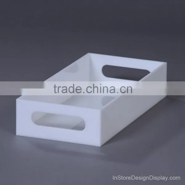 Manufacture Customized Stackable Colorful Acrylic Luxury Serving Tray Wholesale Price, High Quality photo-4