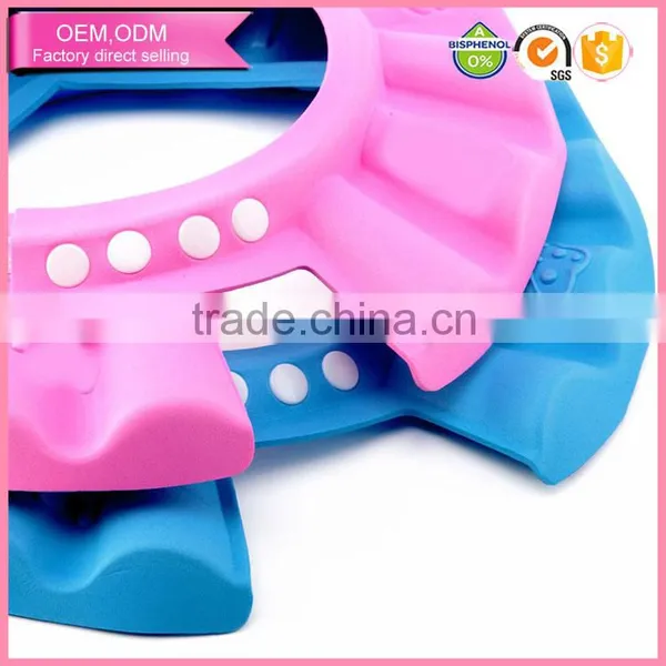 Babies Products Soft Adjustable Baby Shower Cap for Shampooing and Bathing photo-5