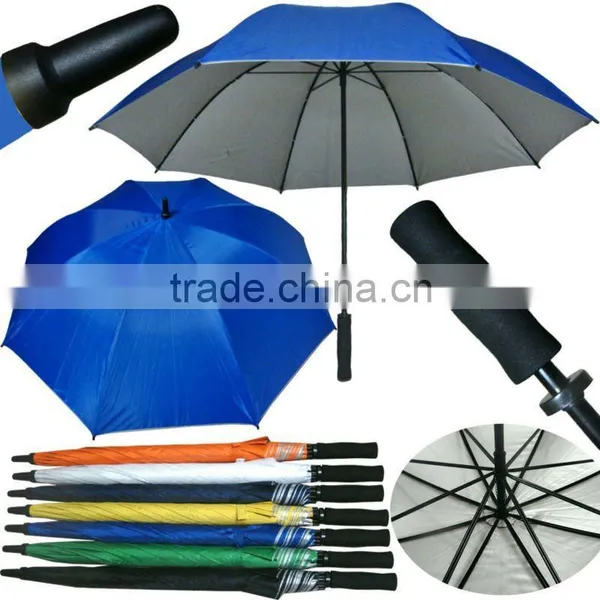 28inch Blue Strong Windproof Golf Umbrella
