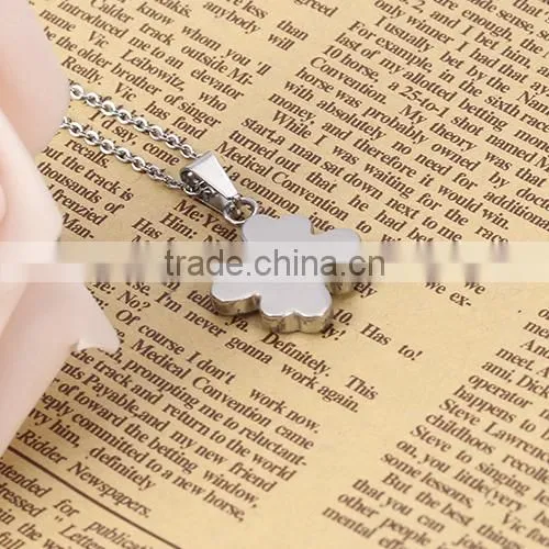 925 Silver Stainless Steel Lovely Heart Pattern Pendant Simple Chain Elegant Necklace photo-6