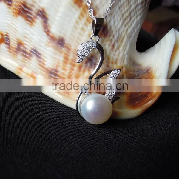 New Fashion Goose Pendant Necklace With Pearl Hot Sale photo-4