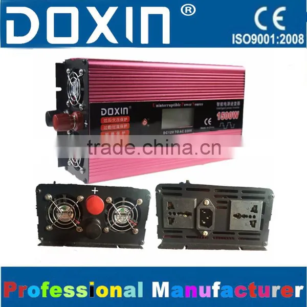 DC AC 1500W LCD Display Power Inverter With Battery Charger and UPS photo-2