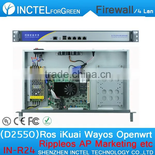 4 Gigabit Bytevalue Fanless Firewall with Intel ATOM D2550 Dual Core 1.86Ghz SIM Card 3G support