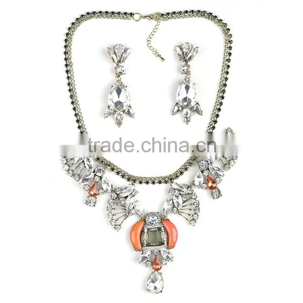 Hot Alloy Necklace Earring Jewelry Set photo-5