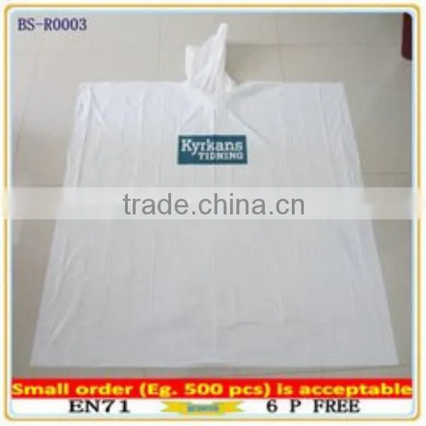 Promotion Printing Disposable pe Poncho,disposable pe Rain Poncho photo-4