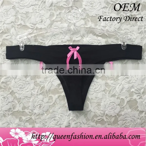 Light Pure Color Good Quality Thong Anti-Static Good Quality Woman Underwear Camouflage T-back photo-6