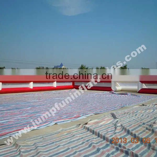 22x14 Meter Inflatable Human Soccer Field Commercial Hire Adults Football Fields Wholesale photo-3