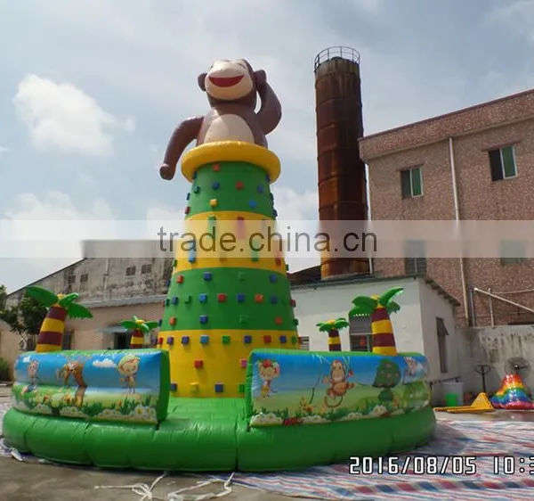Monkey Inflatable Mini Climbing Wall for Kids and Children Play Games photo-2