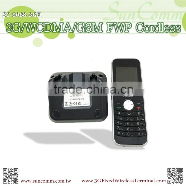 FCC SC-397-GH3G 3G WCDMA GSM Fixed Wireless Phone Cordless With Bluetooth, Color TFT LCD 2.4", Dock Power Charger photo-2
