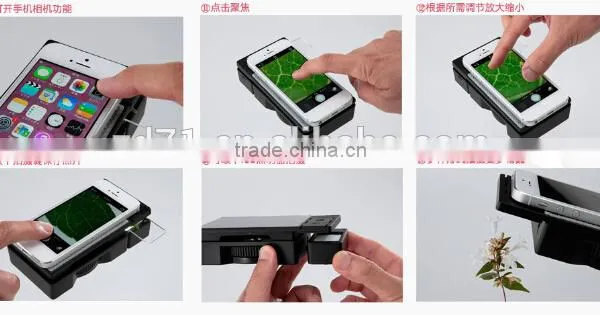 New Design Mobile Digital Microscope Portable Mobile Phone Cellphone Tablet Zoom Microscope 200 Times for Primary and Secondary photo-3