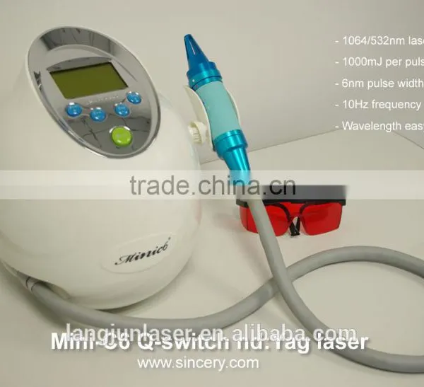 Tattoo Removal System Touch Screen Mini Super ND Yag Laser Machine With Factory Price Q Switch Laser Tattoo Removal