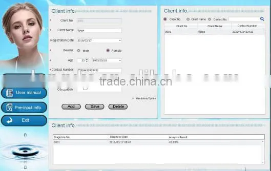 Add Sub-account High Quality Magic Mirror Skin Analyzer photo-5