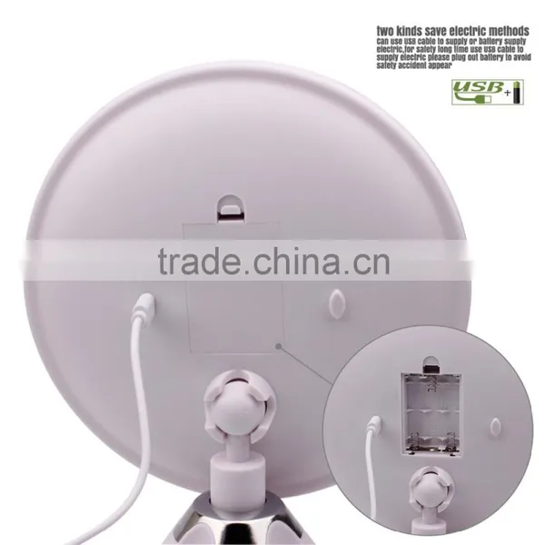Led Light Magnifying Cosmetic Mirror/led Light Makeup Mirror/compact Mirror for Men photo-5