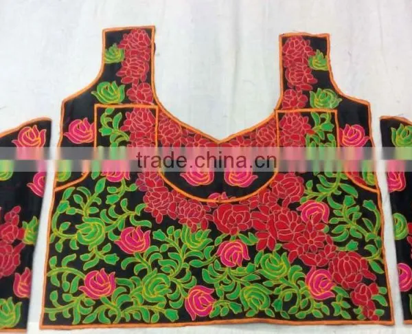 Multi color embroidery blouse patches