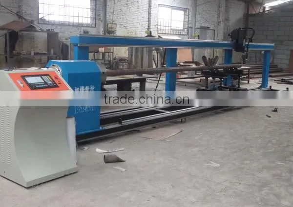 economic 5-axis control steel pipe plasma intersecting line cutting machine